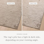 Loloi Amber Lewis Monty Collection MOT-05 Beige/Natural 6'-7" x 9'-3", .50" Pile Height, Area Rug