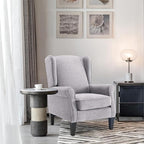 Accent Chair Set of 4, Modern Living Room Chairs with Wingback, Comfy Upholstered High Back Single Sofa for Bedroom, Mid-Century Reading Armchair Sillas para Sala