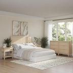 Bush Home 65-inch Full/Queen Headboard, Bedroom Furniture, Camille Collection, Natural Birch