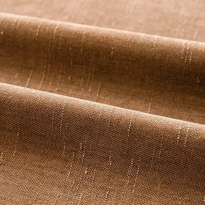 Foindtower Pack of 2 Soft Textured Chenille Throw Decorative Pillow Covers Square Accent Solid Cushion Cover Cozy Farmhouse Pillow Case with Zippe for Couch Sofa Bed Living Room 26x26 Inch, Bronze