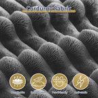 101" Boneless Sectional Couch,Compressed Memory Foam Couch in a Box, Modular Sectional Sofa with Oversized Chaise, Corduroy Boneless Sofa for Living Room, No Assembly Required (Grey)