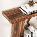 LITTLE TREE 70.9-Inch Console Table, Long Sofa Table Behind Couch, Farmhouse Console with Shelf for Entryway, Living Room, Hallway