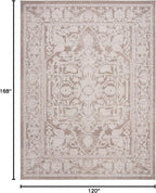 SAFAVIEH Area Rug 10x14 - Reflection Collection - Large - Beige & Cream, Non-Shedding & Easy Cleaning, Ideal for Living Room, Bedroom, Dining Space (RFT665A)