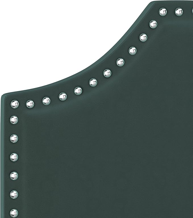 Hillsdale, Cynthia Upholstered King Adjustable Headboard, Green