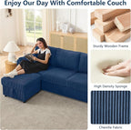 Small Storage Ottoman Sqare Footrest Bench Stool for Apartment,Bedroom,Living Room,Bonus Room and Compact Spaces. (Blue, Ottoman)