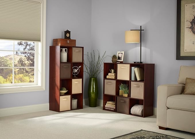 ClosetMaid 4105 Cubeicals Organizer, 9-Cube, Dark Cherry
