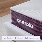 Purple Restore Mattress (Soft) – Queen, GelFlex Grid, Better Than Memory Foam, Temperature Neutral, Responsiveness, Breathability, Made in USA