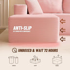 Cozy Single Seat, Comfortable Seating, No Assembly Required, Pink