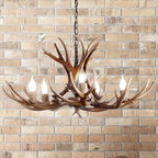 JONATHAN Y JYL6300A Eldora 30" Adjustable Resin Antler 5-Light LED Chandelier, Glam, Rustic,Cottage,Transitional, Dimmable Dining Room, Living Room, Kitchen, Foyer, Bedroom, Brown
