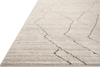 Loloi Darby Collection DAR-03 Sand/Charcoal 5'-3" x 7'-6" Area Rug