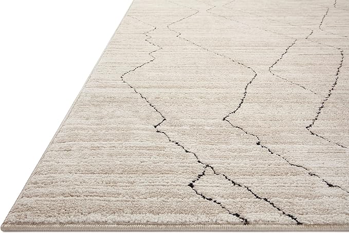 Loloi Darby Collection DAR-03 Sand/Charcoal 2'-7" x 4' Accent Rug