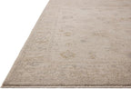 Loloi Chris Loves Julia Louisa Collection LOI-01 Oatmeal/Stone 9'-6" x 13'-1", .38" Pile Height, Area Rug