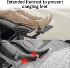 MCombo Power Lift Recliner Chair for Elderly, Lift Chair with Heat and Massage, USB Ports, Cup Holders, Faux Leather 7519 (Medium, Dark Grey)