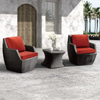 JMGBird Outdoor Chair Cushion Tufted Pillow, Deep Seat Chair Cushion Set 22"x22" Outdoor Cushions for Patio Furniture