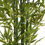 Christopher Knight Home Alene Set of 2 72''H Artificial Tree Indoor, Artificial Bamboo Tree with Nursery Pot, Faux Tree with Black Plastic Pot for Living Room, Artificial Plant for Home Decor, Green