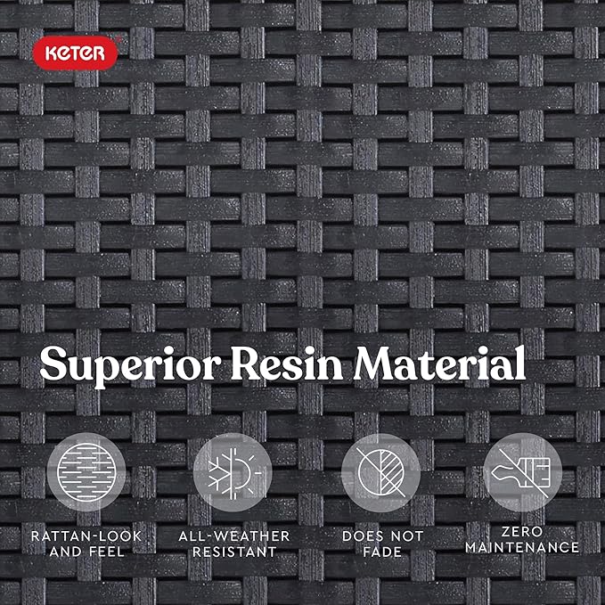 Keter Pacific Cool Bar Outdoor Patio Furniture and Hot Tub Side Table with 7.5 Gallon Beer and Wine Cooler, Dark Grey