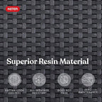 Keter Pacific Cool Bar Outdoor Patio Furniture and Hot Tub Side Table with 7.5 Gallon Beer and Wine Cooler, Dark Grey