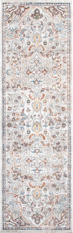 nuLOOM 2'6" x 12' Machine Washable Stain-Resistant Area Rug Medium Profile for Living Room, Bedroom, and Dining Room, Cady Beige