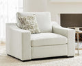 ABCASA 47" W Oversized Accent Chair, Comfy Upholstered Sofa Chair with Large Seat and Wide Armrest, Pet-Friendly Modern Lounge Armchair for Living Room/Apartment/Bedroom, Premium Linen, Ivory