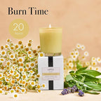 LAFCO New York Votive Candle, Chamomile Lavender - 1.9 oz - 20-Hour Burn Time - Reusable Glass Vessel - Made in The USA