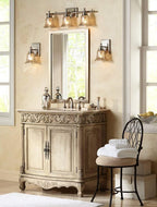 Possini Euro Design Metzeo Rectangular Vanity Decorative Wall Mirror Modern French Brass Gold Metal Frame Beveled Glass Edge 22" Wide for Bathroom Bedroom Living Room Home House Office Entryway