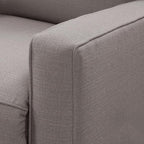 Harkawon Swivel Rocker Recliner Chair, Glider Rocker Recliner, Rocking Chair Nursery, Fabric Chair with High Back, Deep Seat, for Living Room, Bedroom (Brownish Grey-tan)