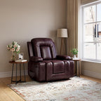GarveeHome Power Lift Recliner Chair - Heat and Massage, Adjustable Back and Legs, PU Leather Electric Lift Chair Designed for The Elderly and People with Mobility impaired