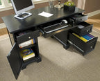Homestyles Bedford Black Pedestal Desk