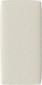SIMPLIHOME Ava Large Rectangular Ottoman in 100% Recycled Polyester Tightly Woven Performance Fabric, Cream, 48-inches Wide, Multipurpose Table or Footrest Ottoman, Assembled, For Living Room