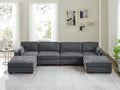 VANOMi Large Modular Sectional Sofa, Oversized Couch with Charging Station, Cloud Couch Deep Seat Sofa with Thick Cushion, Convertible Sectional Couches for Living Room Office Apartment