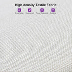 PURPLE LEAF Outdoor Dining Set for 8 All-Weather 9 Piece Patio Aluminium Dining Large Square Table and Rope Weave Chairs Included Cushions for Backyard Deck Indoor Patio Furniture Set Champagne