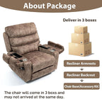 27in Extra Wide Power Lift Recliner Chair for Big Tall with Extended Footrest Heat Massage, Oversized Electric Lift Recliner Chairs for Adults Elderly Seniors, Arm Storage & Cup Holders