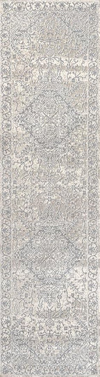 JONATHAN Y Vintage Medallion Indoor Runner Rug Cream 2X8, Modern Boho for Living Room, Bedroom, Kitchen, Office, Easy-Cleaning, High Traffic, Pet-Friendly, Non-Shedding MDP100C-28