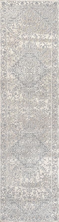 JONATHAN Y Vintage Medallion Indoor Runner Rug Cream 2X8, Modern Boho for Living Room, Bedroom, Kitchen, Office, Easy-Cleaning, High Traffic, Pet-Friendly, Non-Shedding MDP100C-28