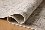 Loloi Magnolia Home by Joanna Gaines Pace Collection PAC-01 Natural/Stone 3'-6" x 5'-6" Accent Rug