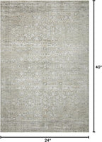 Loloi Amber Lewis Honora Collection HON-04 Grey/Beige 2'-0" x 3'-4" Accent Rug