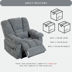 Big Man 500 lbs Power Lift Recliner for Big & Tall Elderly Adults 28 Inch Wide Seat, Lay Flat Lift Recliner Chair with Extended Footrest, Heat Massage, USB Type-C, Flip Arm Storage & Cup Holders