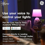 Cync GE Reveal Smart LED Wafer Downlight, Color Changing WiFi Light, Matter Compatible, Compatible with Alexa and Google Home, 4in, 3 Pack
