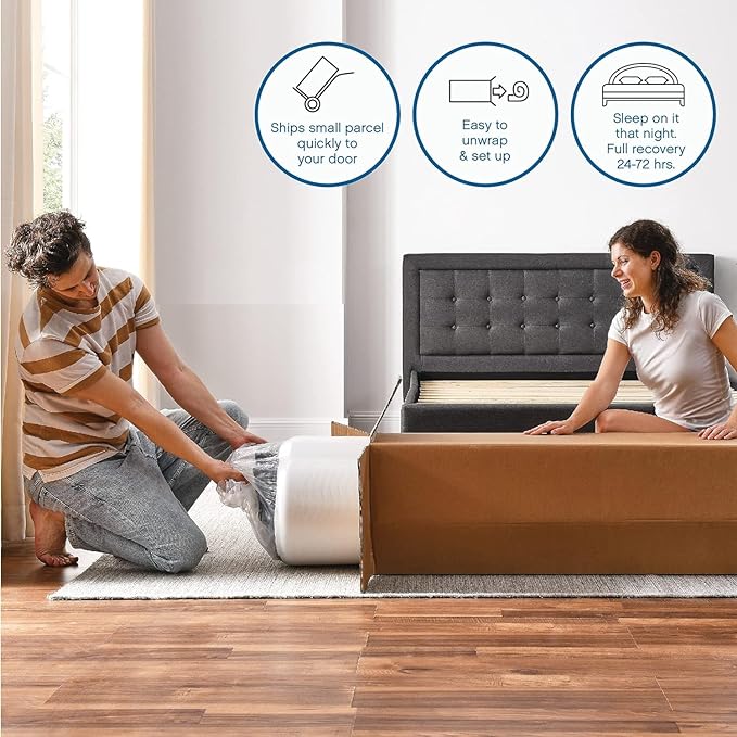 Classic Brands Cool Gel Ventilated Memory Foam 10-Inch Mattress | CertiPUR-US Certified | Bed-in-a-Box, Twin XL