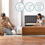 Cool Gel 12 Inch Twin Size Mattresses Memory Foam Medium Firm, Twin Memory Foam Mattress Cooling, Made in the USA, 12" Depth with Pressure Relief, CertiPUR-US Certified No Fiberglass, CoolGel Bed