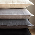 Foindtower Pack of 2, Decorative Linen Soild Throw Pillow Covers Accent Lumbar Cushion Case Farmhouse Pillowcase for Chair Couch Sofa Bedroom Living Room Home Decor 12 x 20 Inch Light Rustic Gray