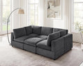 VANOMi Modular Sectional Sofa, Convertible Sofa Couch Modular Sofa with Ottoman, Sectional Sofas for Living Room Small Apartments