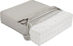 Classic Accessories Montlake Water-Resistant 25 x 25 x 5 Inch Square Outdoor Seat Cushion, Patio Furniture Chair Cushion, Heather Grey, Outdoor Cushion Cover