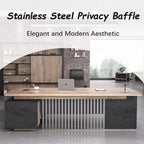 70.86 inch Inch Large Executive Desk with Drawers Cabinet, L Shaped Office Desk, Computer Desk with Universal Charging Ports and Cable Management for Business Furniture Set Workstation for Home Office