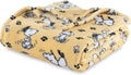 Berkshire Blanket Peanuts® VelvetLoft® Cute Character Snoopy Plush Blanket,Peanuts Poses and Paws Sundress,Full/Queen 90 in x 90 in (Official Peanuts® Product)