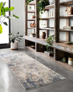 Loloi Teagan Collection TEA-06 Sand/Mist 9'-9" x 13'-6" Area Rug, Large, Soft Neutral Rug, High-Traffic for Living Room, Bedroom, Home Office, Dining Area