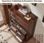 Bedroom Dresser Sets, 54" Wide 7 Drawers Dresser and 45" Tall 5 Drawers Dresser, Wooden 2 Piece Bedroom Furniture Set, Chest of Drawer for Bedroom, Home, Living Room, Hallway, Brown