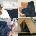 Everlasting Comfort Soft & Comfortable Navy Blue Faux Fur Throw Blanket for Couch - (50"x65") Minky & Fluffy Fall Blankets & Throws, Plush Fuzzy for Bed, Sofa & Living Room - Cozy Home Decor