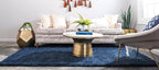 Unique Loom Solid Shag Collection Area Rug (5' 1" x 8' Rectangle, Sapphire Blue/ Navy Blue)