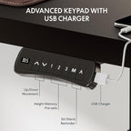 SANODESK 63-Inch Large Dual Motor L-Shaped Electric Height Adjustable Standing Desk - Reversible Panel - Black Top/Black Frame - Ideal for Gaming, Home Office or Computer Workstation